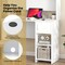 Writing Desk with Elevated Monitor Shelf and Dual Storage Shelves